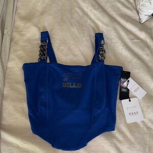 NFL Buffalo Bills Royal Blue Chain-Strap Women's Tank Top